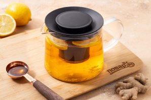 Имбирный чай с медом и лимоном Имбирный чай с медом и лимоном