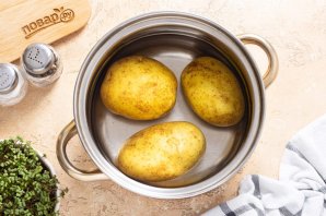 Картофель фаршированный вешенками Картофель фаршированный вешенками