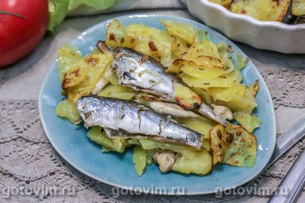 Запеканка из сельди с картофелем Запеканка из сельди с картофелем