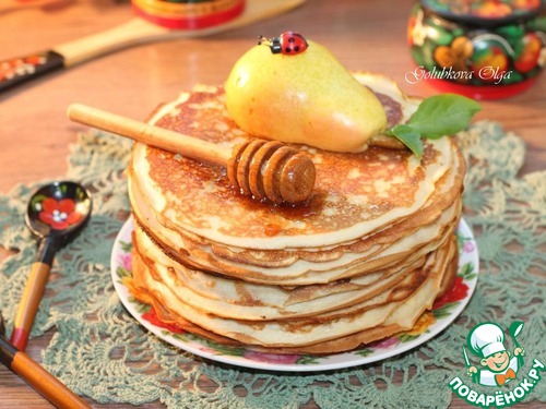 Блины к завтраку, приготовленные на кипятке