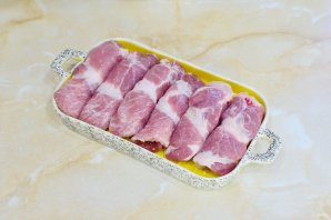 Мясные рулетики "На один зубок" Мясные рулетики "На один зубок"