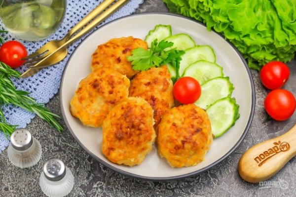 Куриные котлеты в духовке