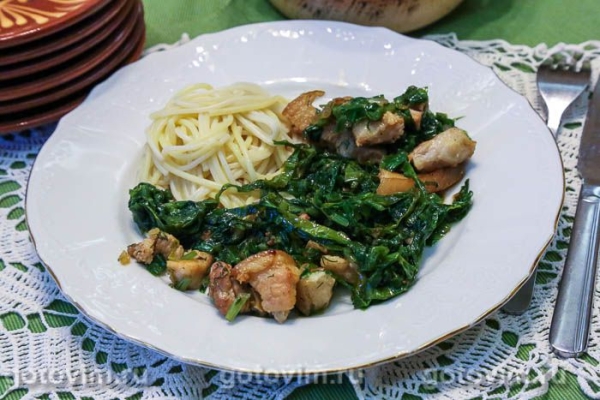 Свинина с черемшой Свинина с черемшой