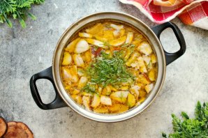 Суп из белых грибов замороженных