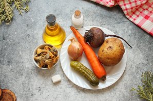 Винегрет с мидиями Винегрет с мидиями