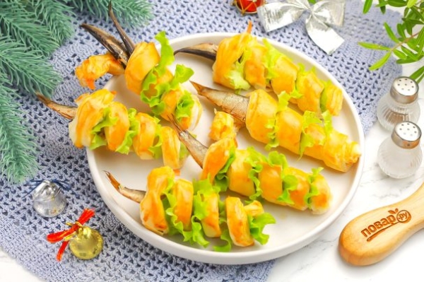 Закусочные слойки "Змейки" Закусочные слойки "Змейки"