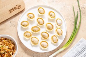 Пельмени с тофу и кимчи Пельмени с тофу и кимчи