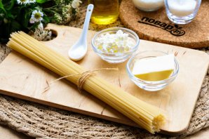 Сладкие спагетти с творогом Сладкие спагетти с творогом