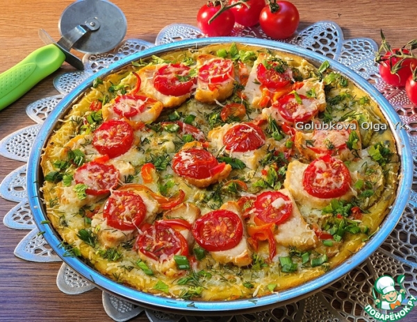 Картофельная пицца с начинкой Картофельная пицца с начинкой