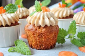 Морковные капкейки с кремом Морковные капкейки с кремом