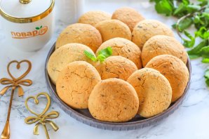 Печенье с семенами льна и кунжутом Печенье с семенами льна и кунжутом