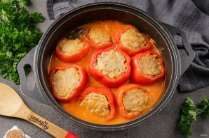 Фаршированный перец с мясом и рисом Фаршированный перец с мясом и рисом
