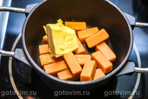 Сладкая колбаска из соломки со сливочной «Коровкой» Сладкая колбаска из соломки со сливочной «Коровкой»