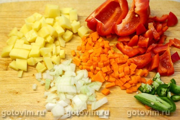 Суп из утиных шеек с тыквой и перцем халапеньо Суп из утиных шеек с тыквой и перцем халапеньо