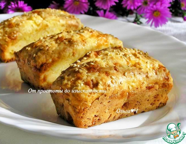 Сырно-чесночные булочки "Два сыра"