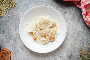 Гребешок в майонезно-горчичном соусе Гребешок в майонезно-горчичном соусе