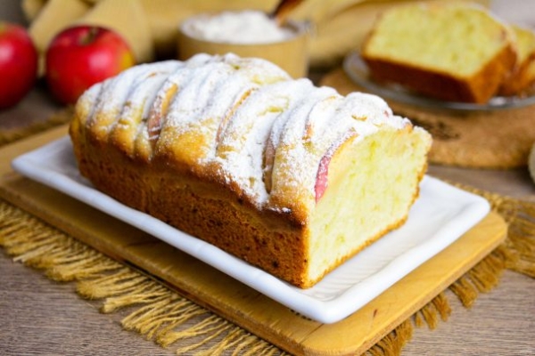 Ванильный кекс с яблоками Ванильный кекс с яблоками