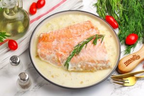 Лосось в сливочном соусе Лосось в сливочном соусе