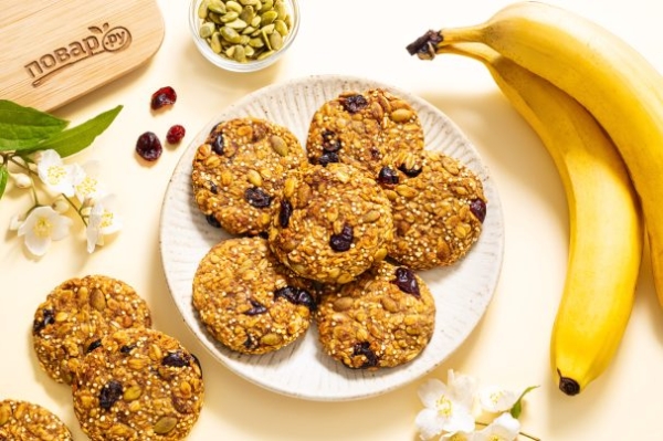 Овсяное печенье с бананом