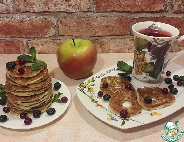 Яблоки в блинном тесте ПП