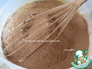 Шоколадный пирог с вишней