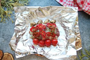 Стейк из свинины в духовке в фольге Стейк из свинины в духовке в фольге