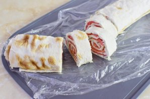 Лаваш с красной рыбой Лаваш с красной рыбой