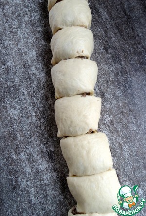 Булочки с грибами под сырной глазурью