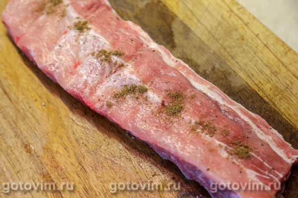 Свиные ребрышки с соусом из виски