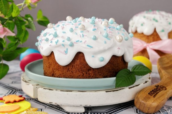 Глазурь для кулича нелипкая