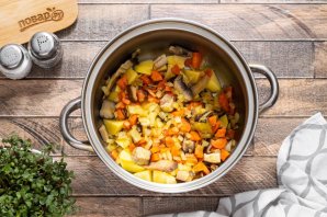 Постный суп с грибами