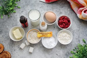 Торт с маскарпоне и малиной