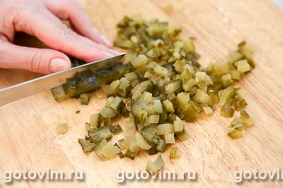 Блин фермерский (с картофельным пюре и беконом)