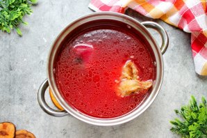 Борщ со свеклой