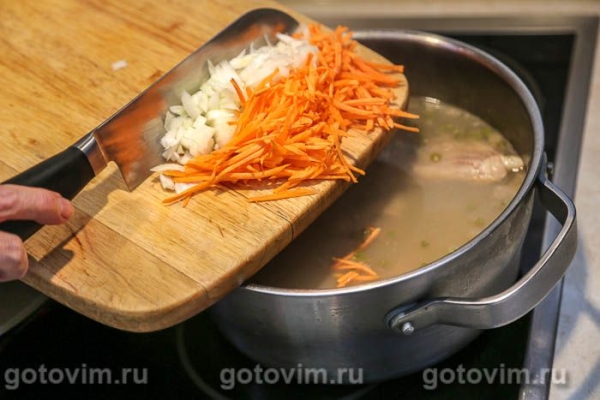 Борщ с говядиной и машем