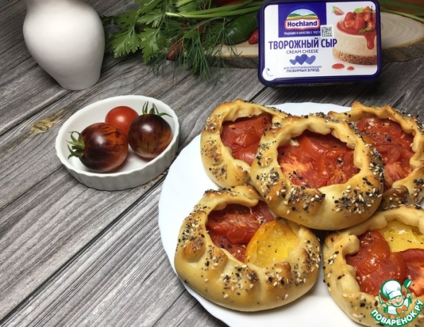 Галеты с помидорами Галеты с помидорами