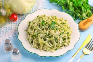 Постный салат из капусты Постный салат из капусты