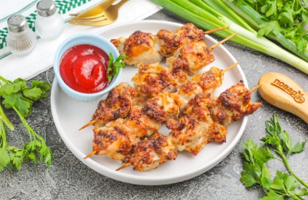 Шашлык из индейки в аэрогриле Шашлык из индейки в аэрогриле