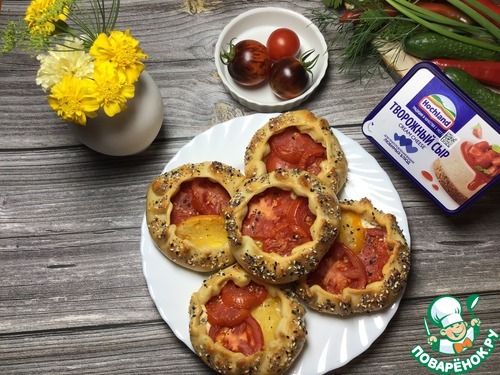 Галеты с помидорами Галеты с помидорами
