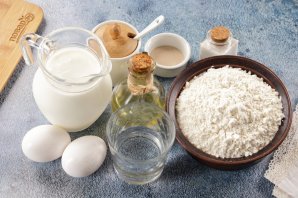 Дрожжевые оладушки на кефире