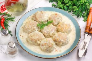 Ежики в сливочном соусе