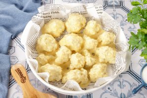 Цветная капуста в кляре в духовке