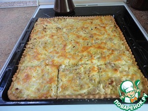 Пирог из белокочанной капусты