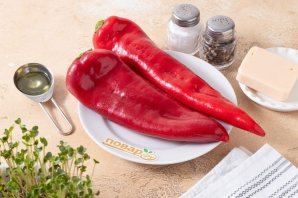 Жареный перец с сыром Жареный перец с сыром