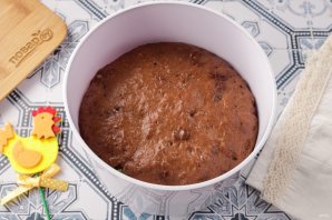 Шоколадный пасхальный кулич