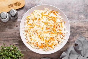 Постная солянка из свежей капусты