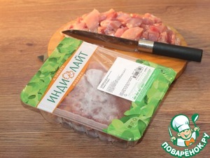 Блинные конвертики с индейкой и картофелем Блинные конвертики с индейкой и картофелем