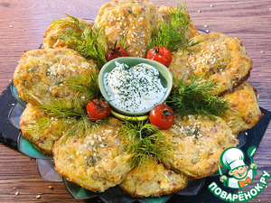 Лепешки из кабачков и гречневой крупы