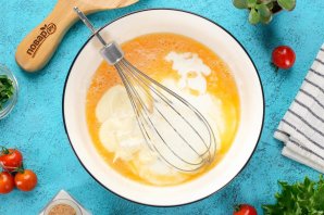 Заливное тесто на майонезе и кефире Заливное тесто на майонезе и кефире