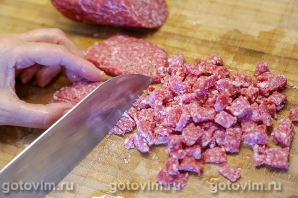 Оливье с копченой колбасой Оливье с копченой колбасой